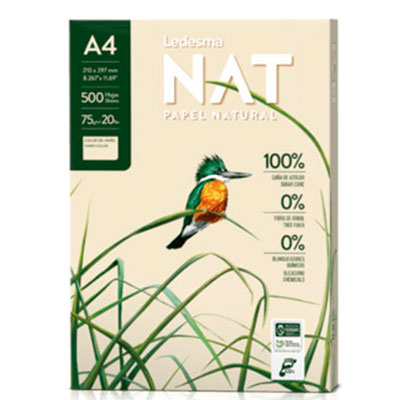 Bancale carta per fotocopie Riciclata Ledesma Nat Papel Natural F.to A4 - 80 gr. (240 risme)