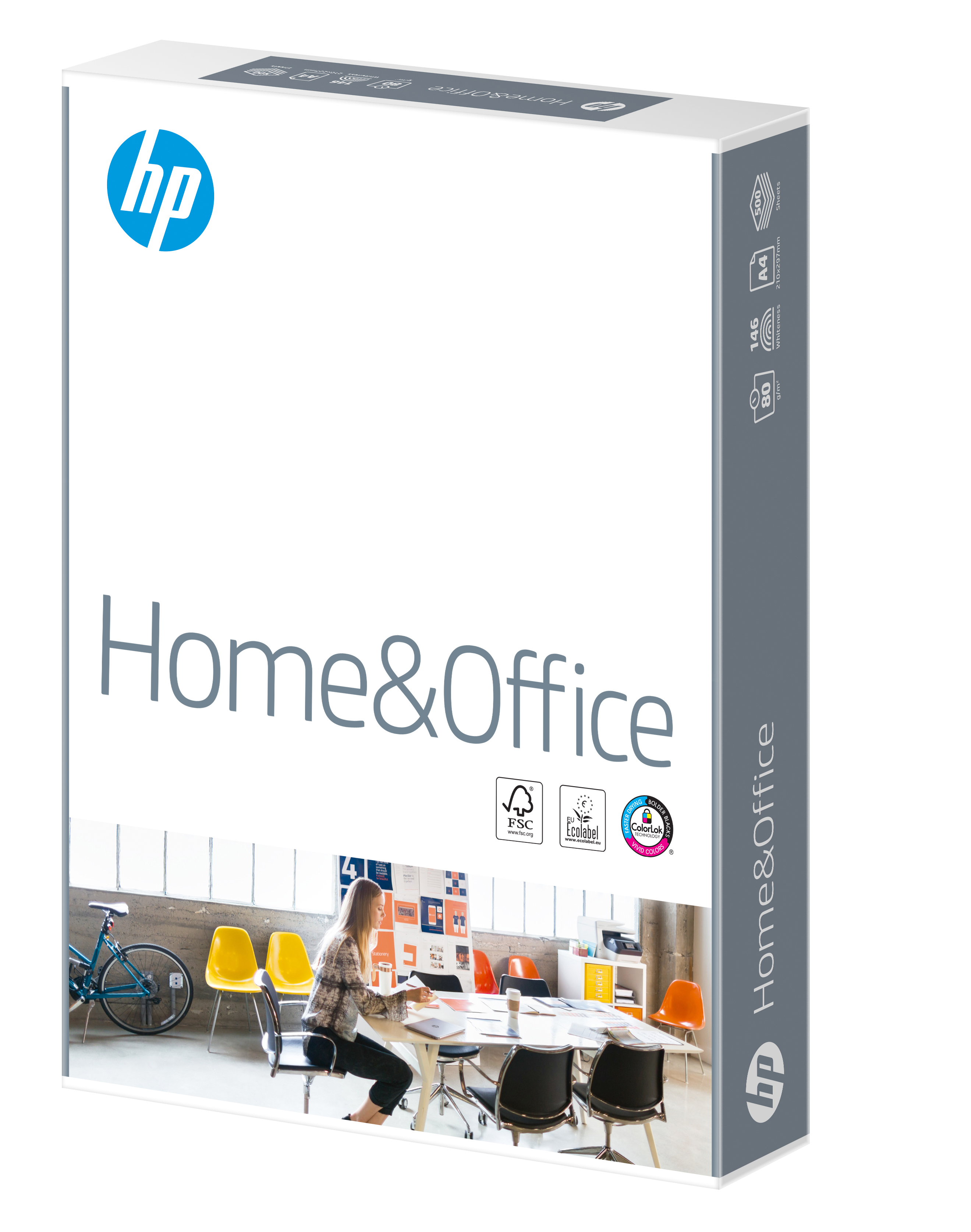 Carta per fotocopie HP Home&Office A3, 80gr - Confezioni da 5 risme
